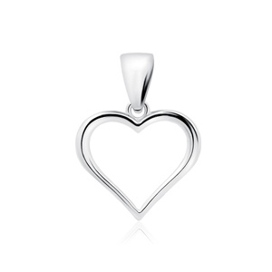 Silver (925) charm - heart