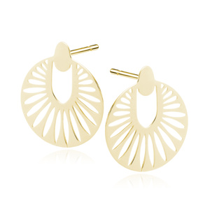 Silver (925) gold-plated earrings