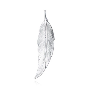 Silver (925) elegant pendant - feather