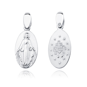 Silver (925) doublesided pendant - Miraculous Virgin Mary / Blessed Virgin Mary