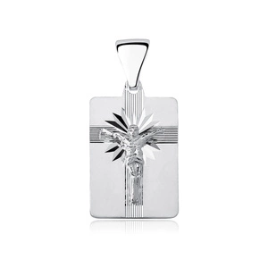 Silver (925) pendant Jesus on cross