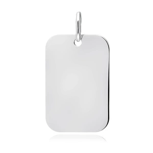 Silver (925) rectangle pendant