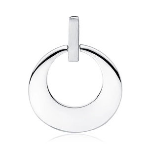 Silver (925) round elegant pendant