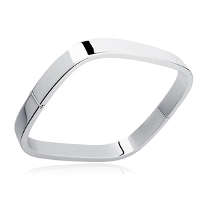 Silver (925) square bangle