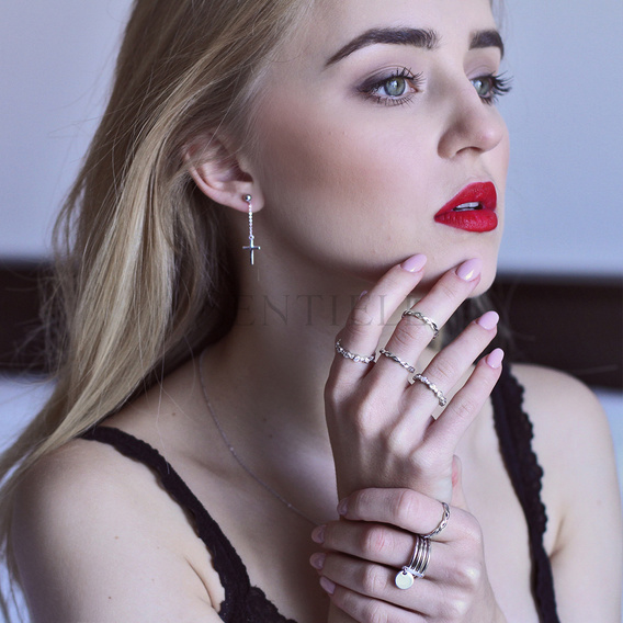 Silver (925), big highly polished ring