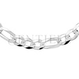 Silver (925) diamond-cut chain - figaro extra flat Ø 250