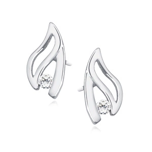 Silver (925) earrings with zirconia