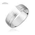 Silver (925) wedding ring, satin