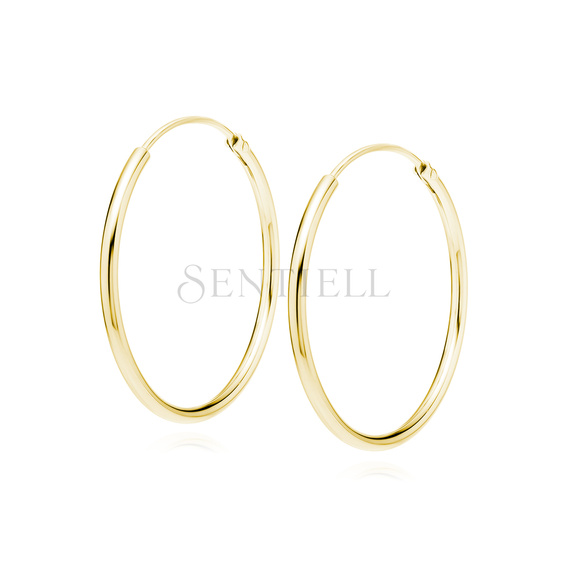 Silver (925) gold-plated earrings hoop