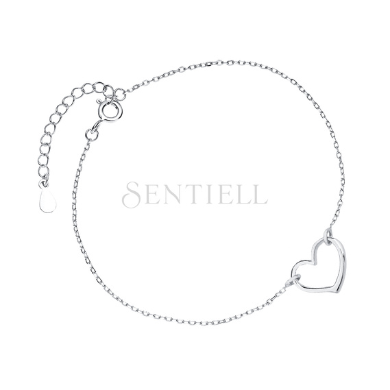 Silver (925) bracelet - heart