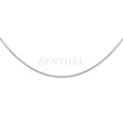 Silver (925) chain 8 sides snake  Ø 020 - rhodium plated