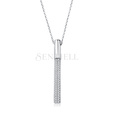 Silver (925) necklace with zirconia