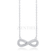 Silver (925) necklace Infinity with zirconia