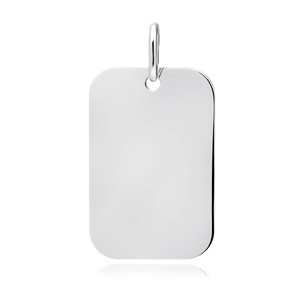 Silver (925) rectangle pendant