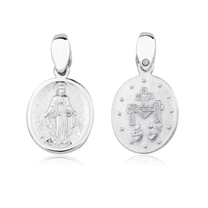 Silver (925) doublesided pendant - Miraculous Virgin Mary / Blessed Virgin Mary 